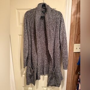 Torrid Charcoal Ribbed Cardigan